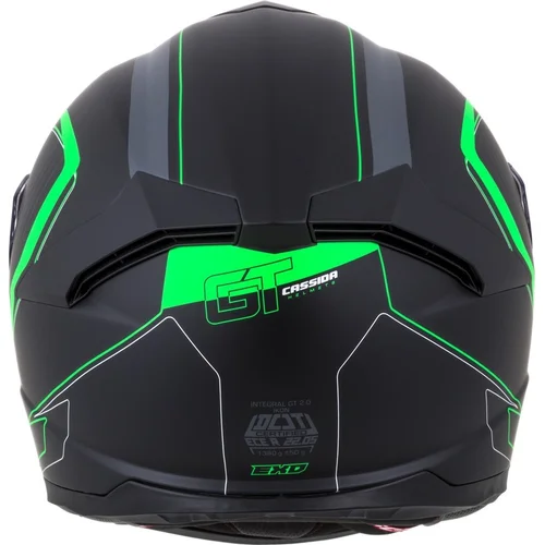 Prilba Integral GT 2.0 Reptyl (čierna/zelená/biela, veľkosť M) /CASSIDA/ - obr. 8