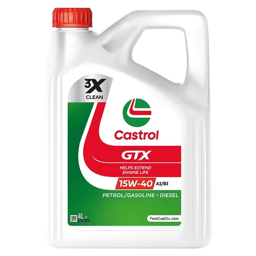 Motorový olej CASTROL GTX A3/B3 15W-40 4L