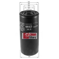 Olejový filter CLEAN FILTERS DF 891