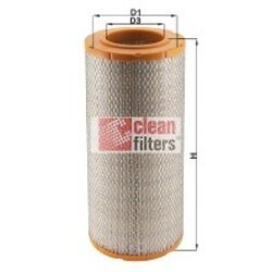 Vzduchový filter CLEAN FILTERS MA1412/A