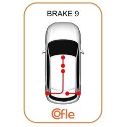Ťažné lanko parkovacej brzdy COFLE 491.5 - obr. 1