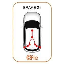 Ťažné lanko parkovacej brzdy COFLE 92.1.FD014 - obr. 1