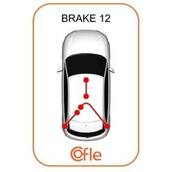 Ťažné lanko parkovacej brzdy COFLE 11.5768 - obr. 1