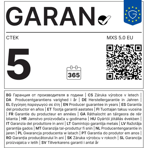 Nabíjačka MXS 5.0 NEW s teplotným čidlom 12 V 120 Ah, 5 A /CTEK/ - obr. 5
