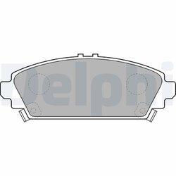 Sada brzdových platničiek kotúčovej brzdy DELPHI LP1526