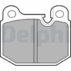 Sada brzdových platničiek kotúčovej brzdy DELPHI LP161