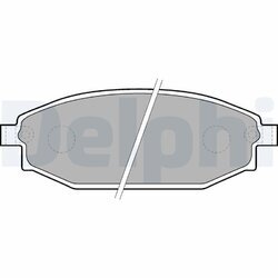 Sada brzdových platničiek kotúčovej brzdy DELPHI LP1665