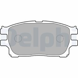 Sada brzdových platničiek kotúčovej brzdy DELPHI LP1784