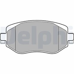 Sada brzdových platničiek kotúčovej brzdy DELPHI LP3306