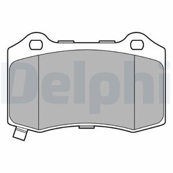 Sada brzdových platničiek kotúčovej brzdy DELPHI LP3676