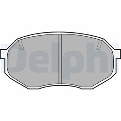 Sada brzdových platničiek kotúčovej brzdy DELPHI LP630