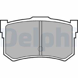 Sada brzdových platničiek kotúčovej brzdy DELPHI LP678