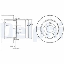 Brzdový kotúč DELPHI BG2332