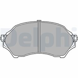 Sada brzdových platničiek kotúčovej brzdy DELPHI LP1440
