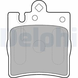 Sada brzdových platničiek kotúčovej brzdy DELPHI LP1618