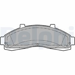 Sada brzdových platničiek kotúčovej brzdy DELPHI LP1625