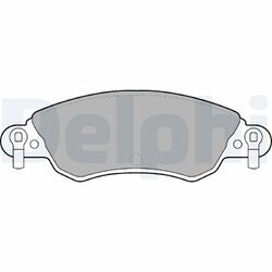 Sada brzdových platničiek kotúčovej brzdy DELPHI LP1656