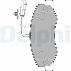 Sada brzdových platničiek kotúčovej brzdy DELPHI LP2192