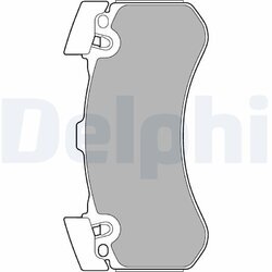 Sada brzdových platničiek kotúčovej brzdy DELPHI LP2283