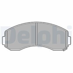 Sada brzdových platničiek kotúčovej brzdy DELPHI LP3616
