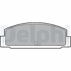 Sada brzdových platničiek kotúčovej brzdy DELPHI LP450