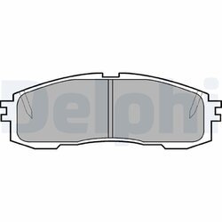 Sada brzdových platničiek kotúčovej brzdy DELPHI LP577