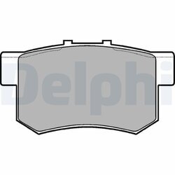 Sada brzdových platničiek kotúčovej brzdy DELPHI LP948