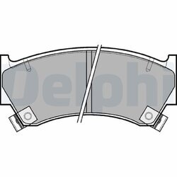 Sada brzdových platničiek kotúčovej brzdy DELPHI LP1590