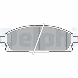 Sada brzdových platničiek kotúčovej brzdy DELPHI LP1659