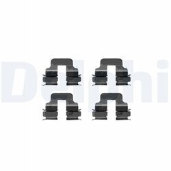 Sada príslušenstva obloženia kotúčovej brzdy DELPHI LX0344