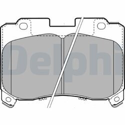 Sada brzdových platničiek kotúčovej brzdy DELPHI LP1061