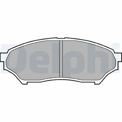 Sada brzdových platničiek kotúčovej brzdy DELPHI LP1448