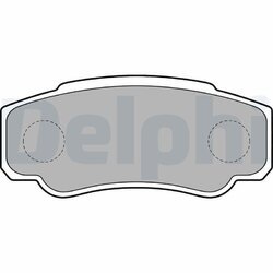 Sada brzdových platničiek kotúčovej brzdy DELPHI LP1790