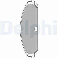 Sada brzdových platničiek kotúčovej brzdy DELPHI LP2033