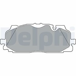 Sada brzdových platničiek kotúčovej brzdy DELPHI LP3302