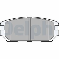 Sada brzdových platničiek kotúčovej brzdy DELPHI LP921