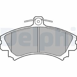 Sada brzdových platničiek kotúčovej brzdy DELPHI LP993
