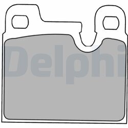 Sada brzdových platničiek kotúčovej brzdy DELPHI LP1230