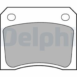 Sada brzdových platničiek kotúčovej brzdy DELPHI LP133