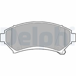 Sada brzdových platničiek kotúčovej brzdy DELPHI LP1609