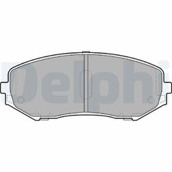 Sada brzdových platničiek kotúčovej brzdy DELPHI LP2001