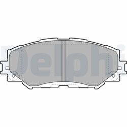 Sada brzdových platničiek kotúčovej brzdy DELPHI LP2002