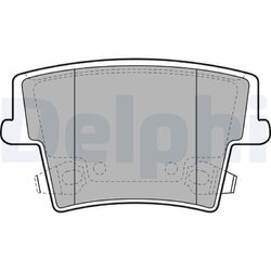 Sada brzdových platničiek kotúčovej brzdy DELPHI LP2035