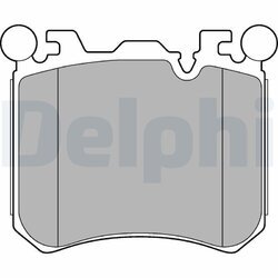 Sada brzdových platničiek kotúčovej brzdy DELPHI LP2287