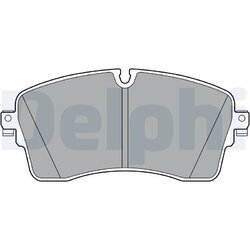 Sada brzdových platničiek kotúčovej brzdy DELPHI LP3395