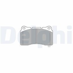 Sada brzdových platničiek kotúčovej brzdy DELPHI LP3575