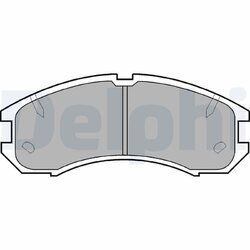 Sada brzdových platničiek kotúčovej brzdy DELPHI LP595