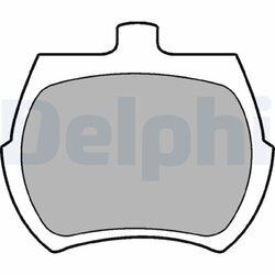 Sada brzdových platničiek kotúčovej brzdy DELPHI LP10