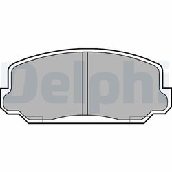 Sada brzdových platničiek kotúčovej brzdy DELPHI LP186