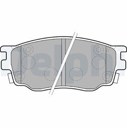 Sada brzdových platničiek kotúčovej brzdy DELPHI LP1916